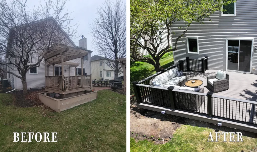 Decking Before and After