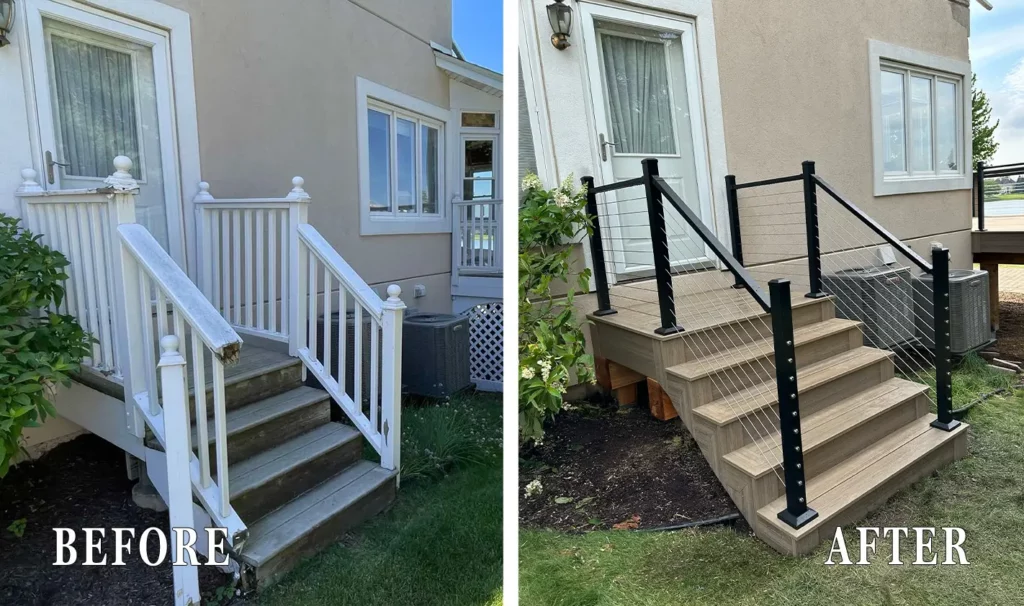 Decking Before and After