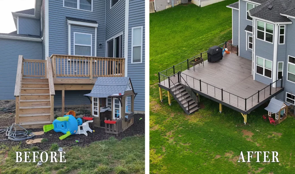 Decking Before and After
