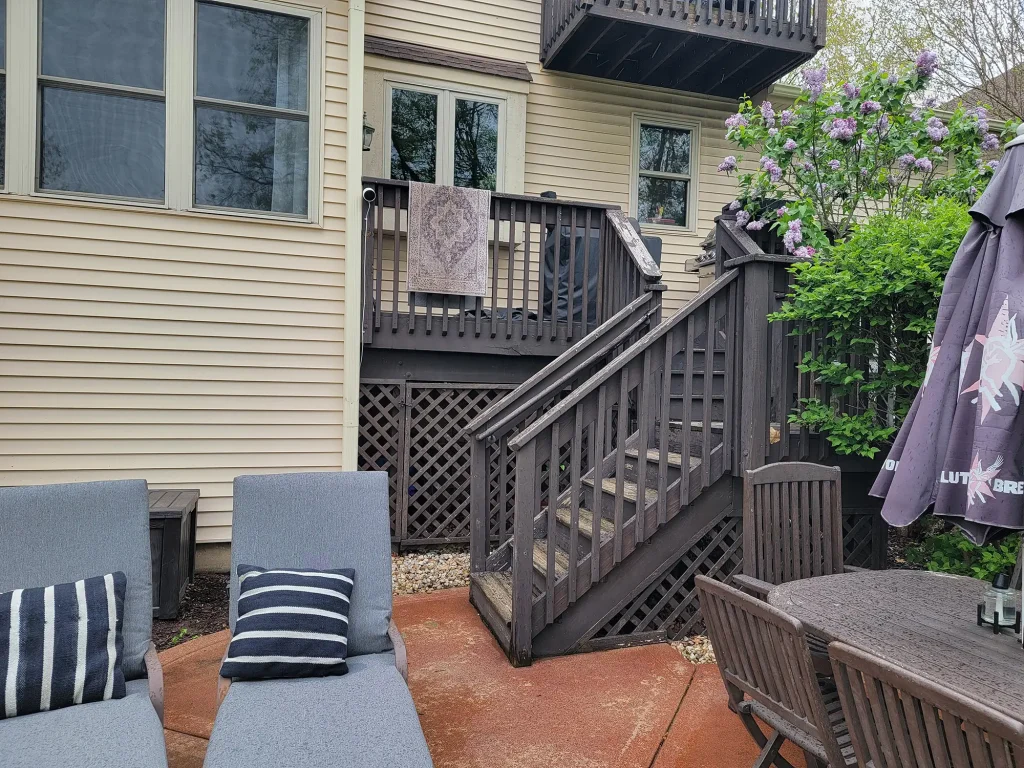 Old deck on Auburn Drive