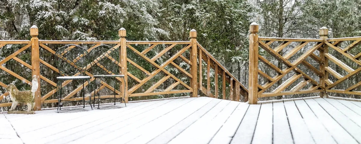 Building a Deck in Winter