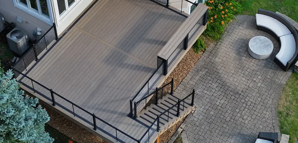 composite deck built by Wolf Spirit Deck in Naperville, IL
