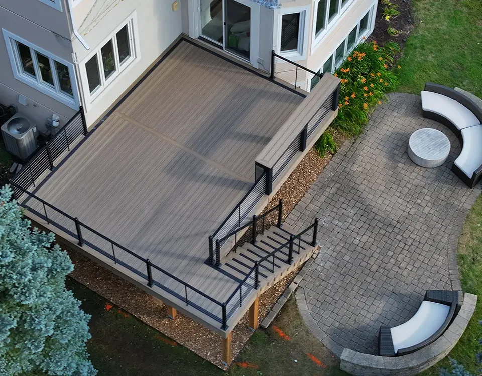 composite deck built by Wolf Spirit Deck in Naperville, IL