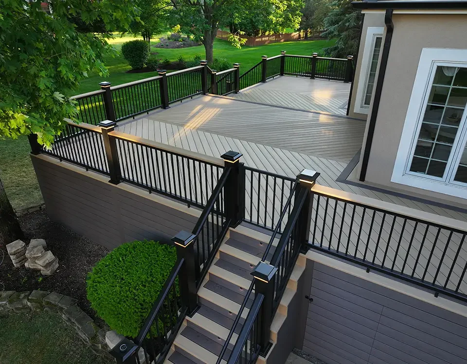 composite deck built by Wolf Spirit Deck in Naperville IL